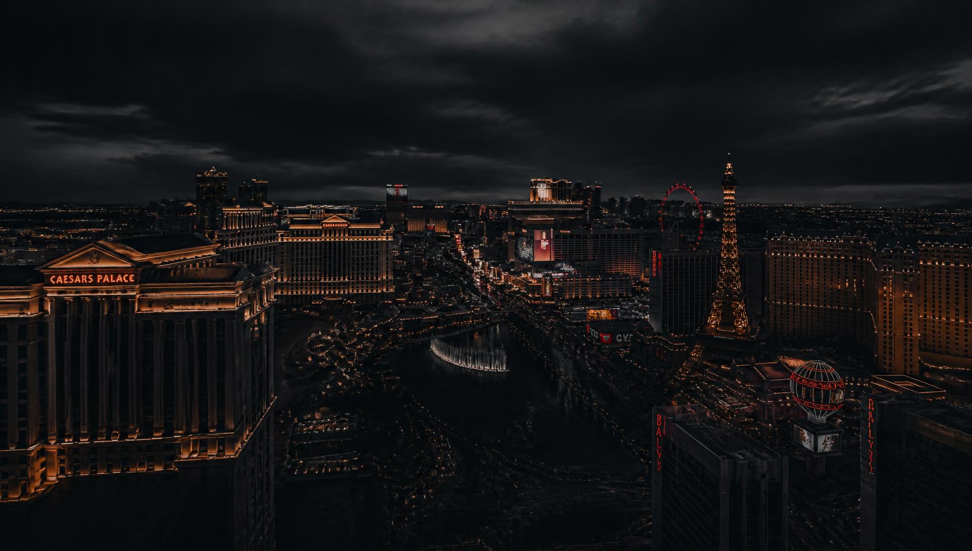 Las Vegas skyline at night